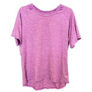 Athletex Purple Crew Neck Activewear T-Shirt 1XL